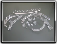 Light guides and pipes, molded by PRD