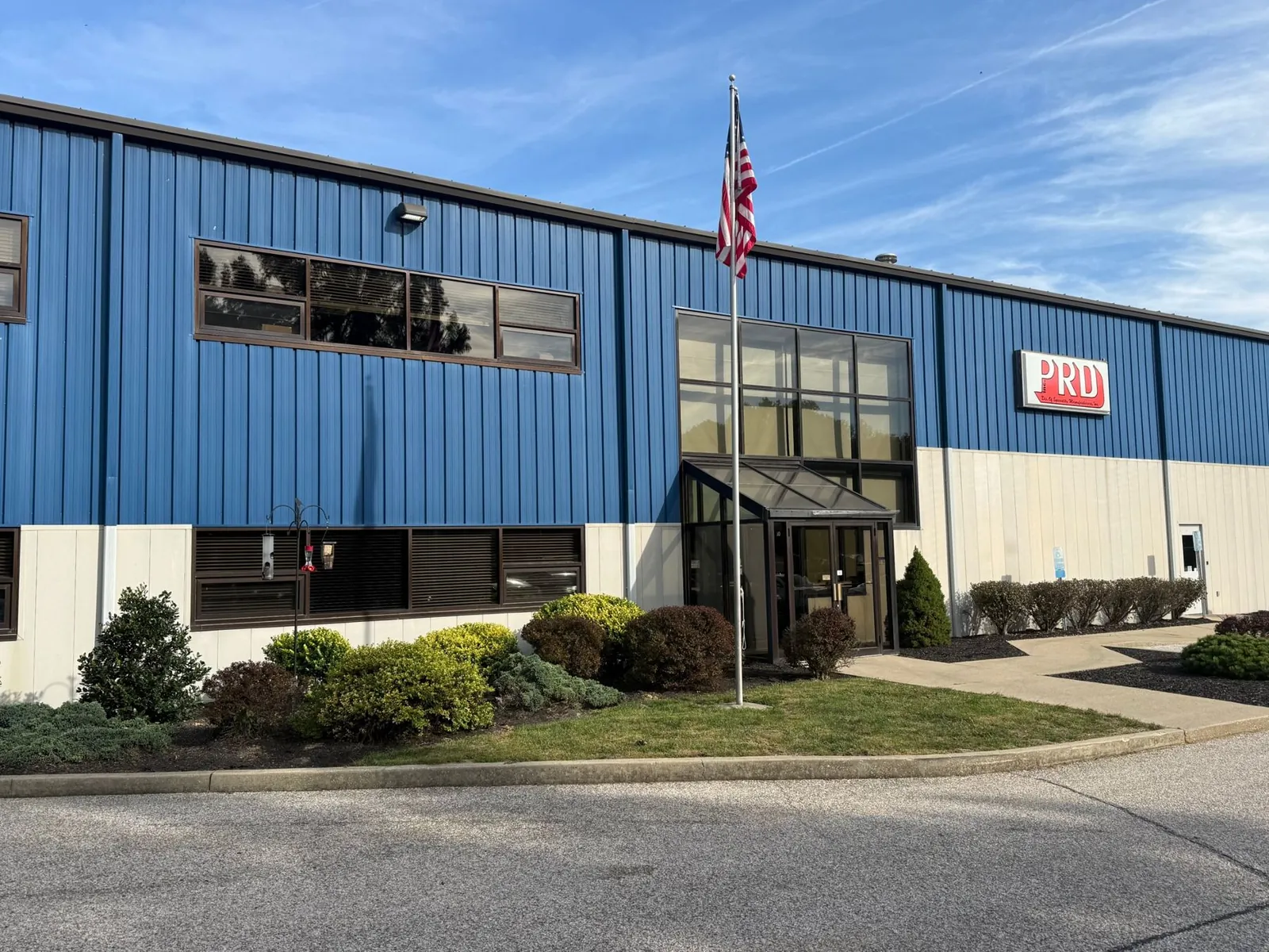 PRD plant entrance in Springville, Indiana